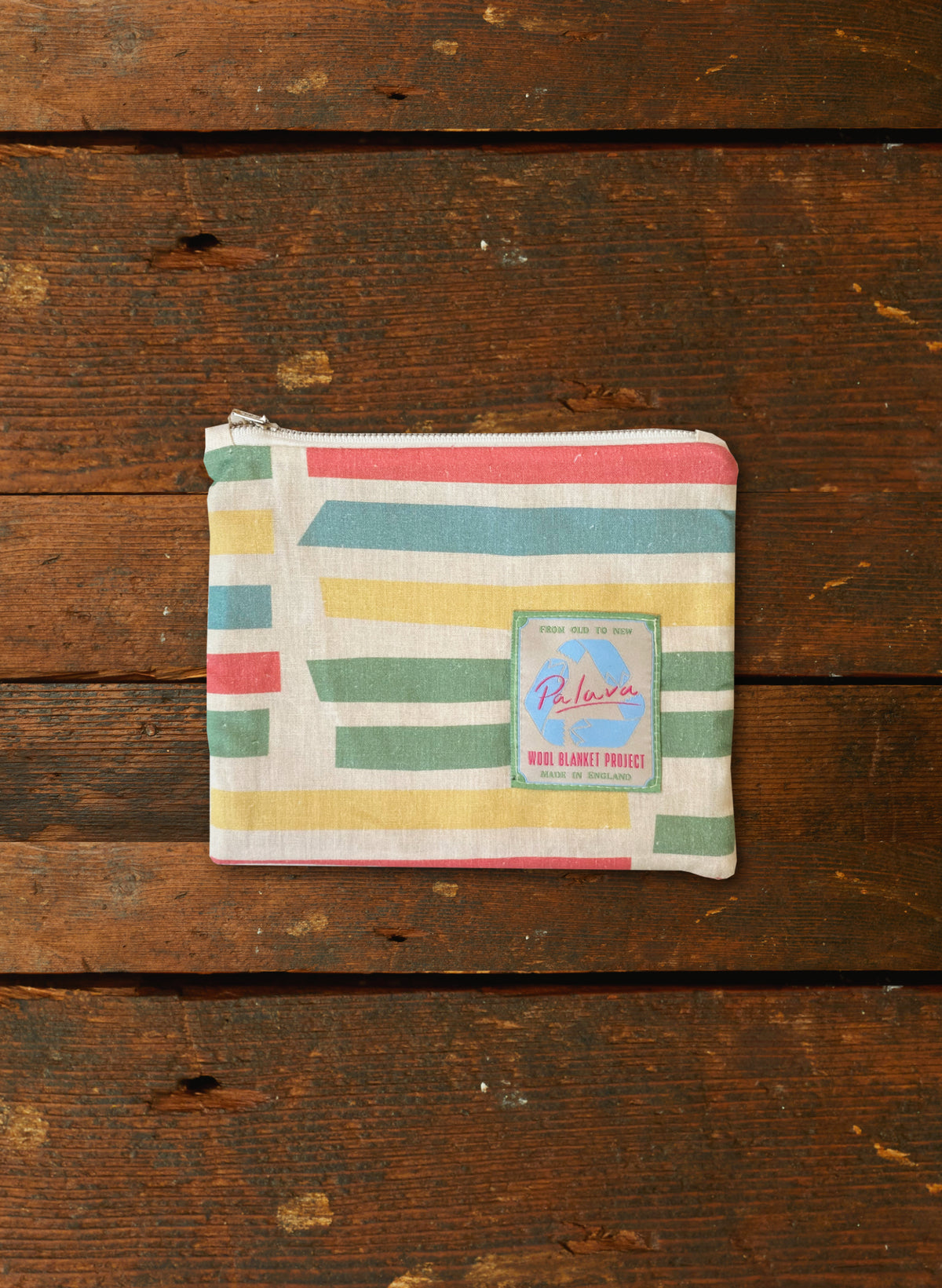 Zip Pouch - Medium - Multi Box Stripe