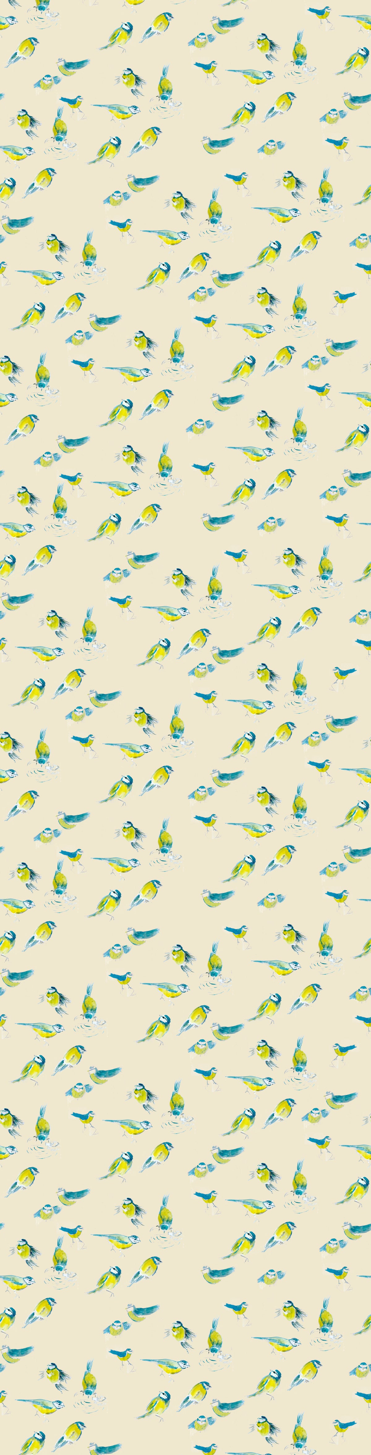 Remnant - 136cm x 147cm - Blue Tit - Sateen