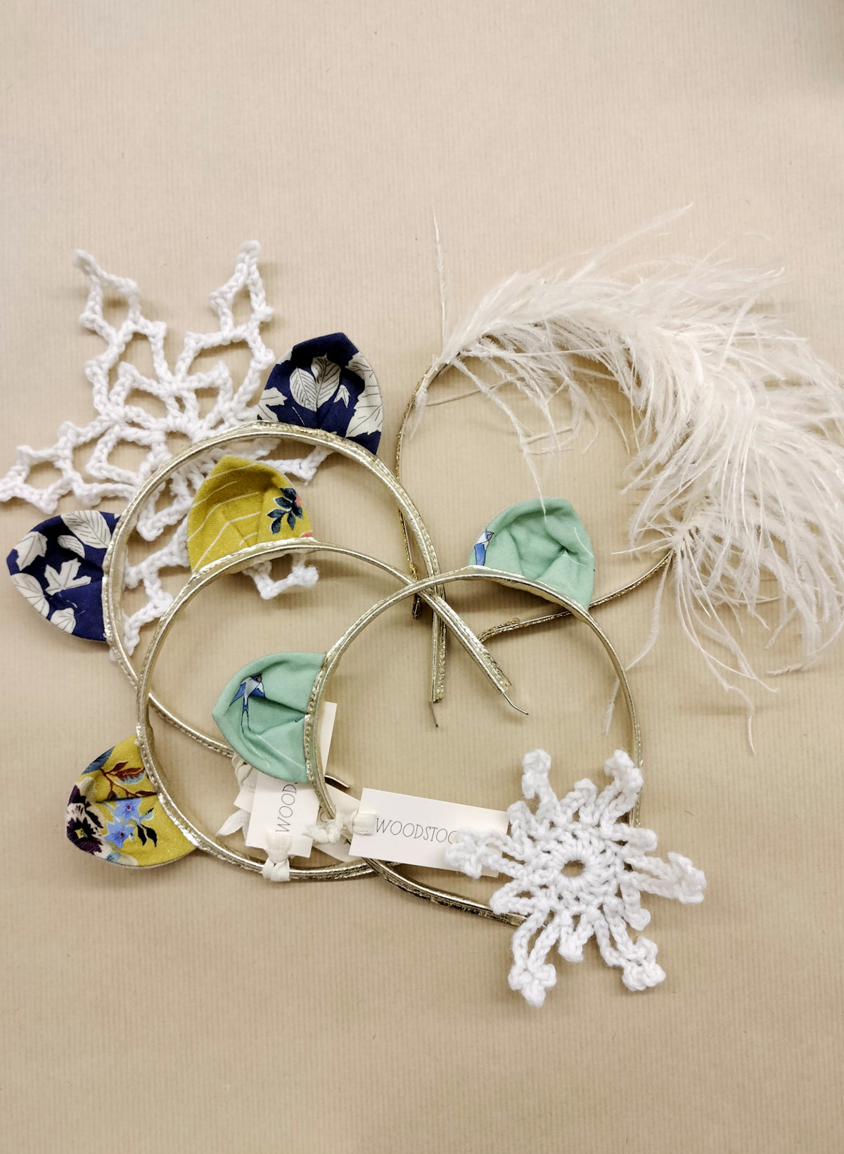Children's headband - Feathered