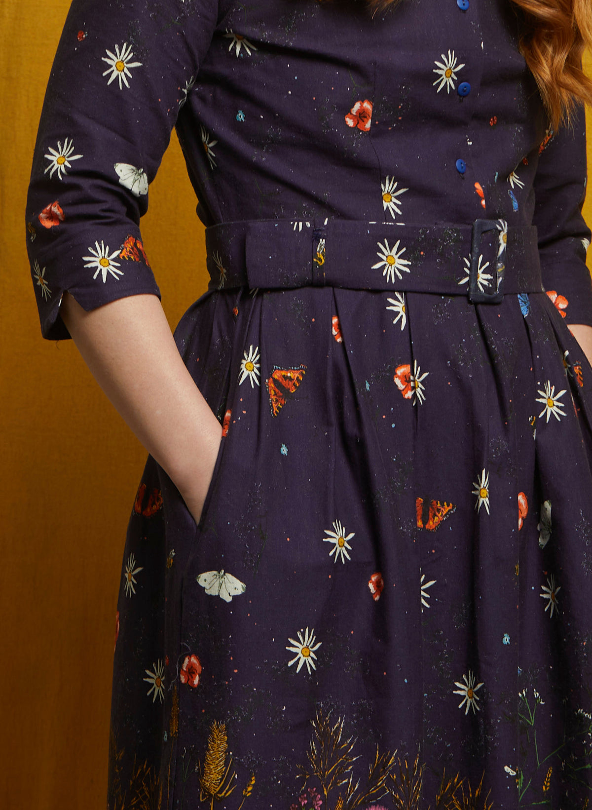 Cynthia Dress - Navy Cornfield