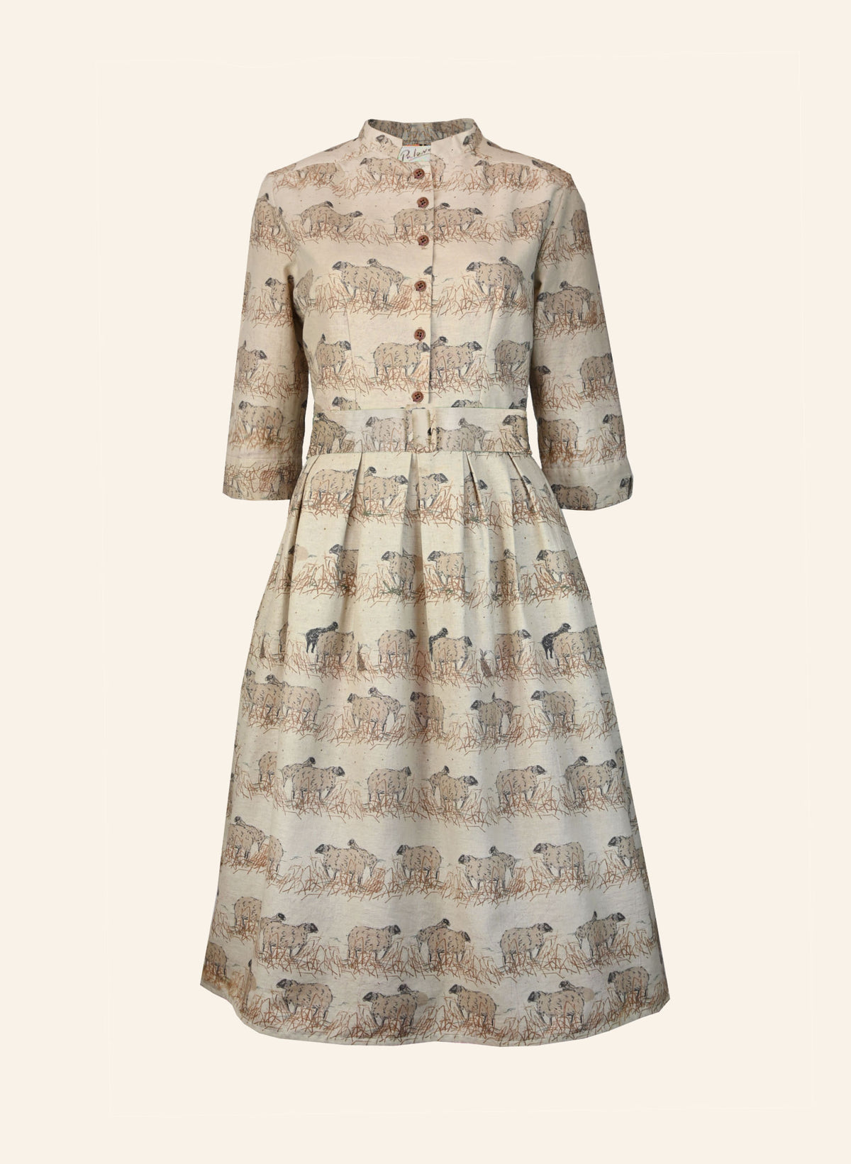 Cynthia - Natural Sheep Dress