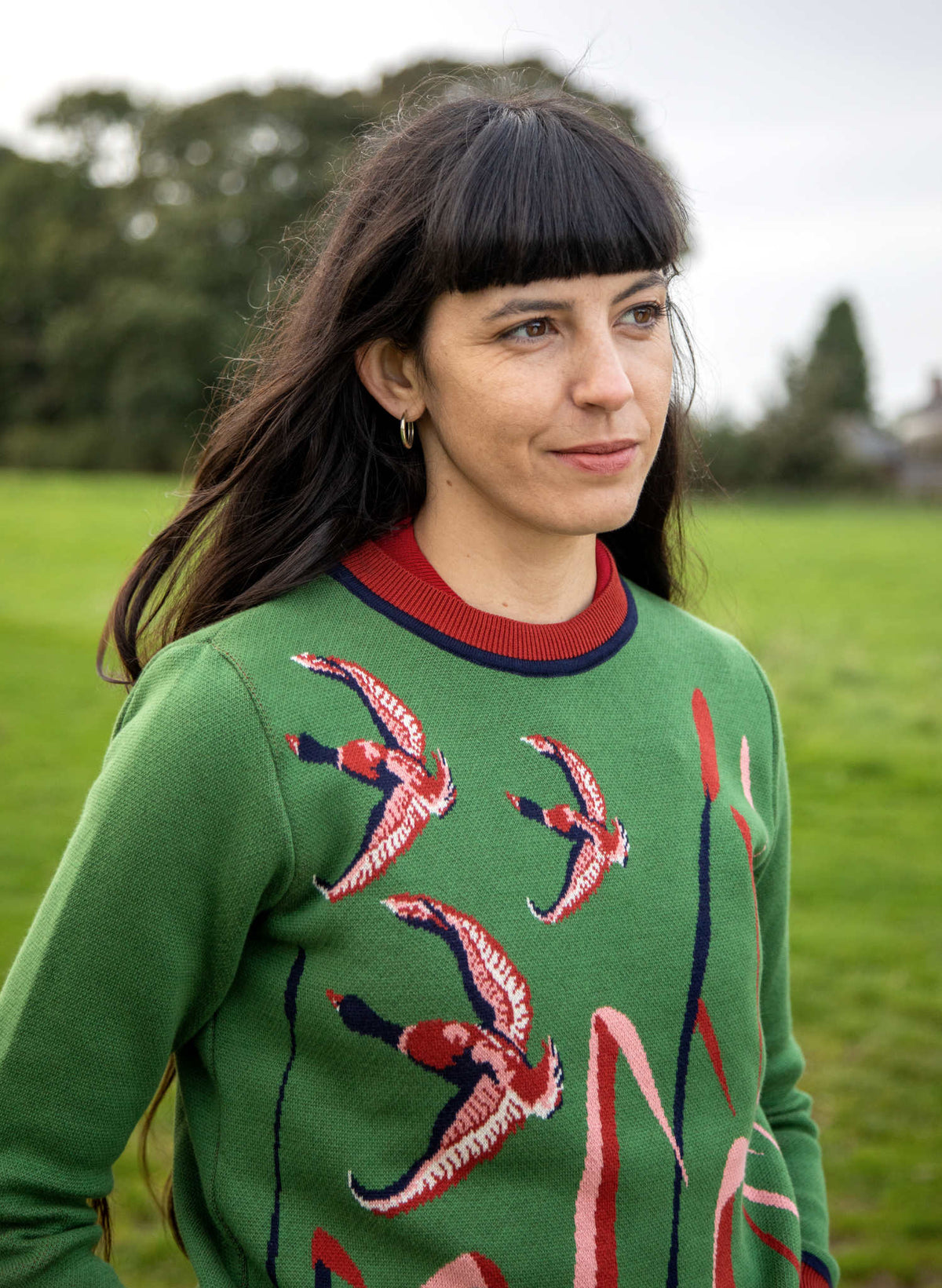 Esther - Green Flying Ducks Jumper