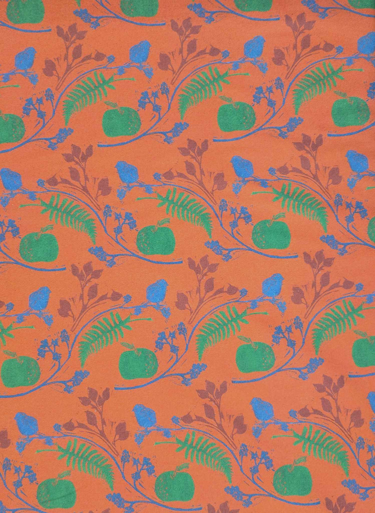 Rust Hedgerow - Organic Cotton - Fabric