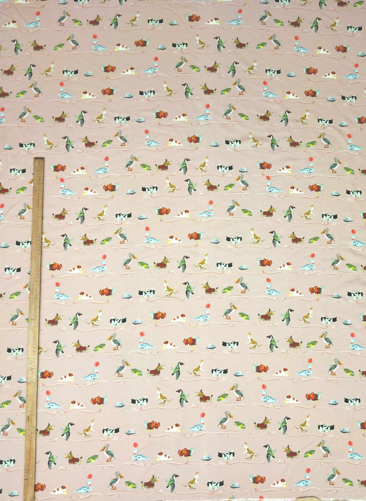 Dusky Pink Mecahical Toys - Tencel - Fabric