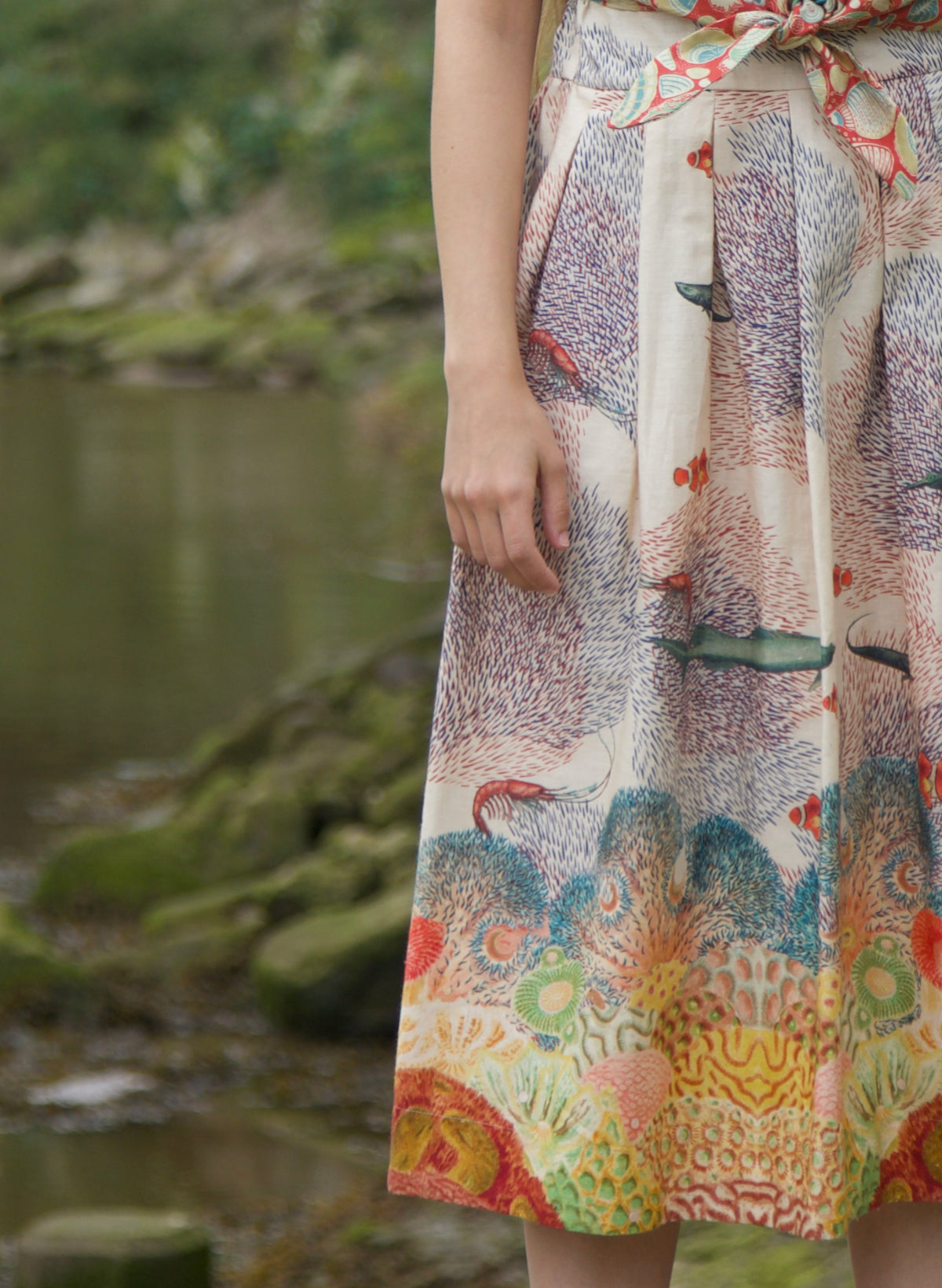 Florence Skirt - Ivory Coastal Migration