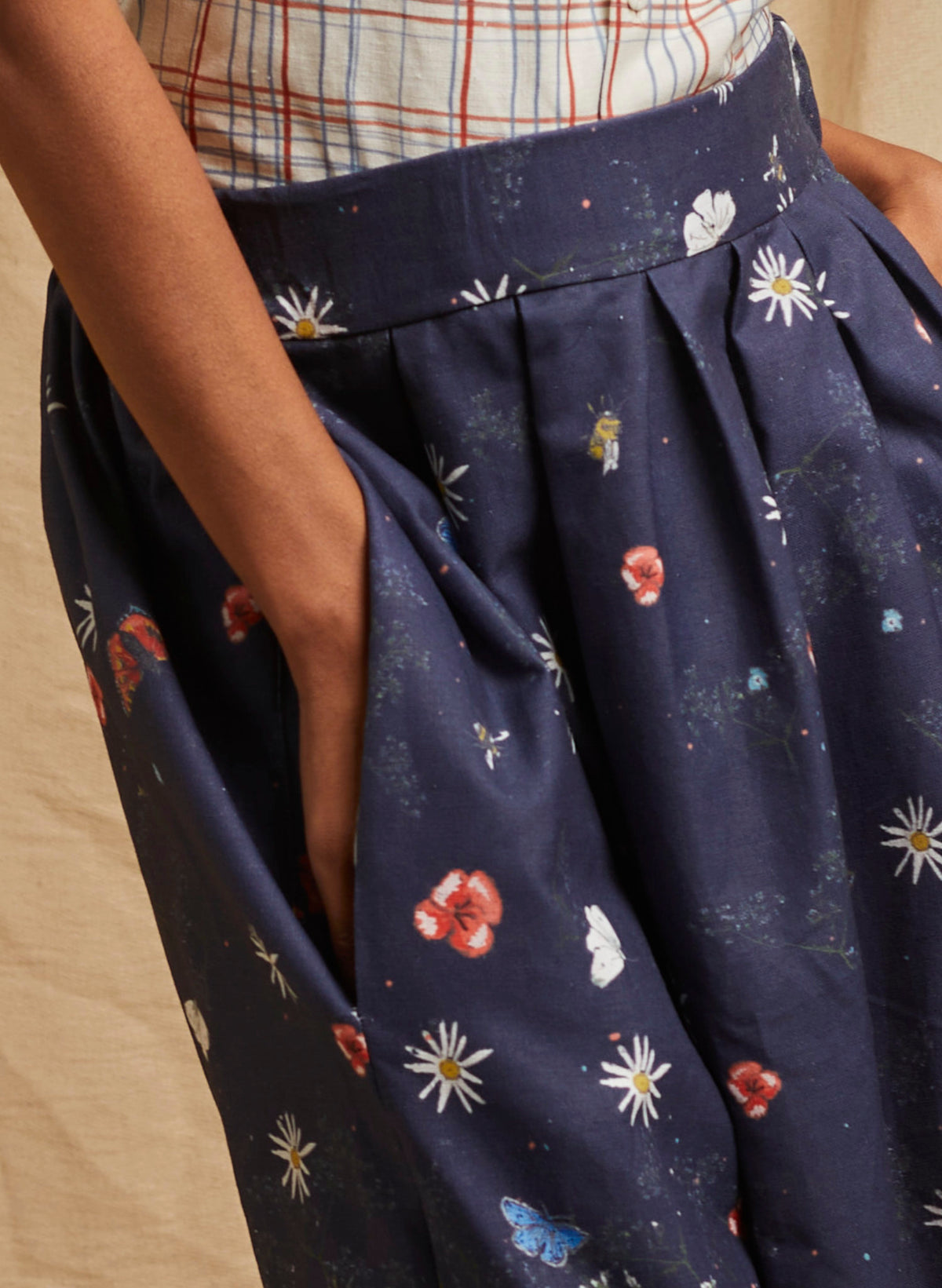 Florence Skirt - Navy Cornfield