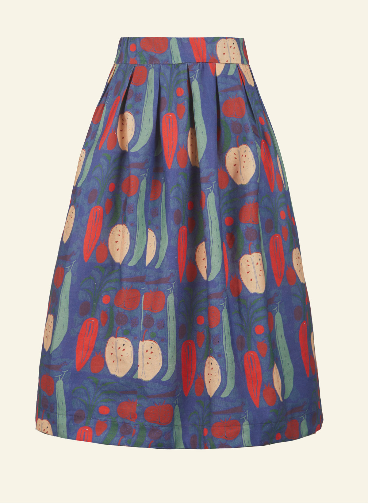 Florence Skirt - Navy Vegetables