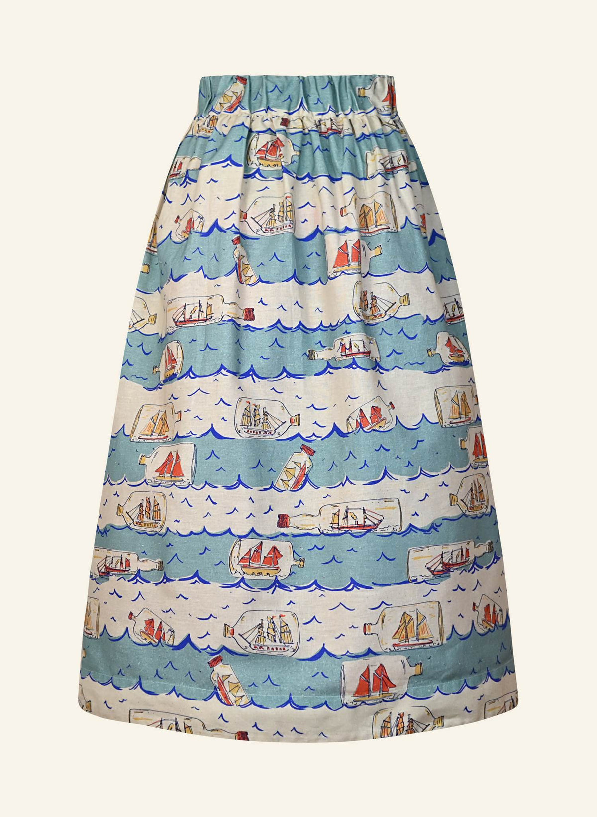 Florence Skirt - Blue Ships Ahoy