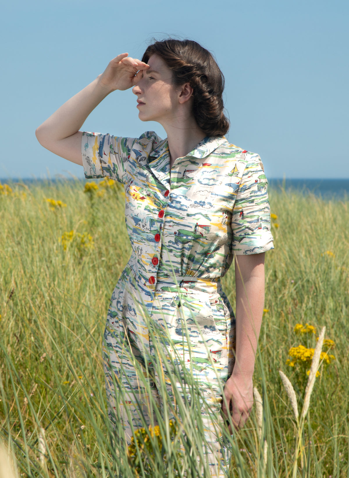 Francesca Long Jumpsuit - Ivory Lighthouse