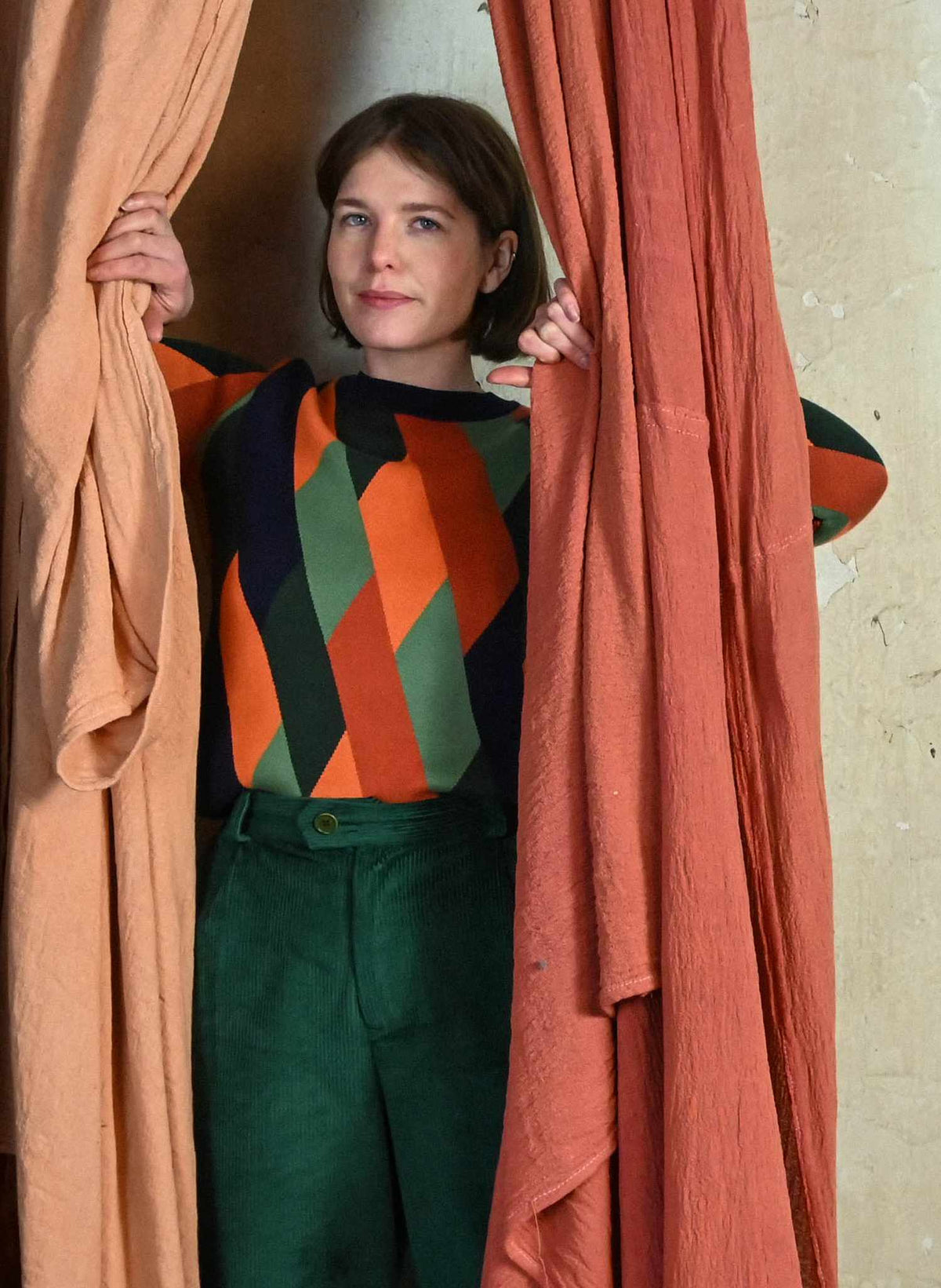 Fred - Coral Kaleidoscope Jumper