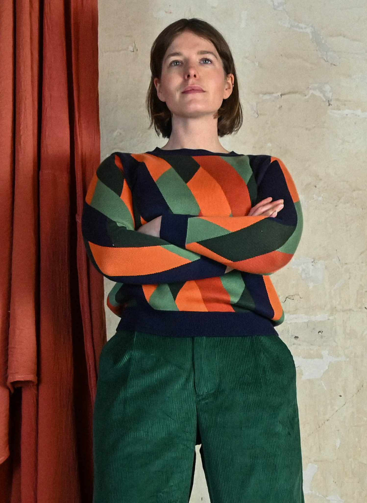 Fred - Coral Kaleidoscope Jumper