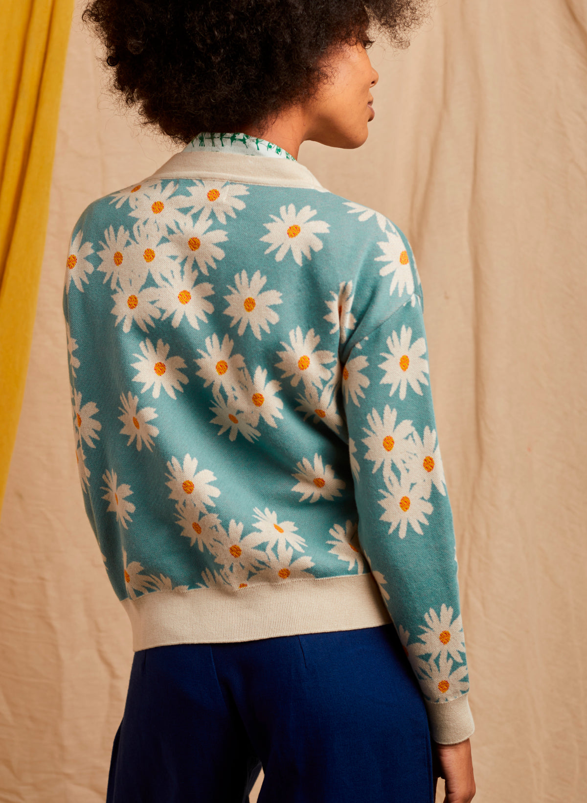 George - Blue Lazy Daisy Cardigan