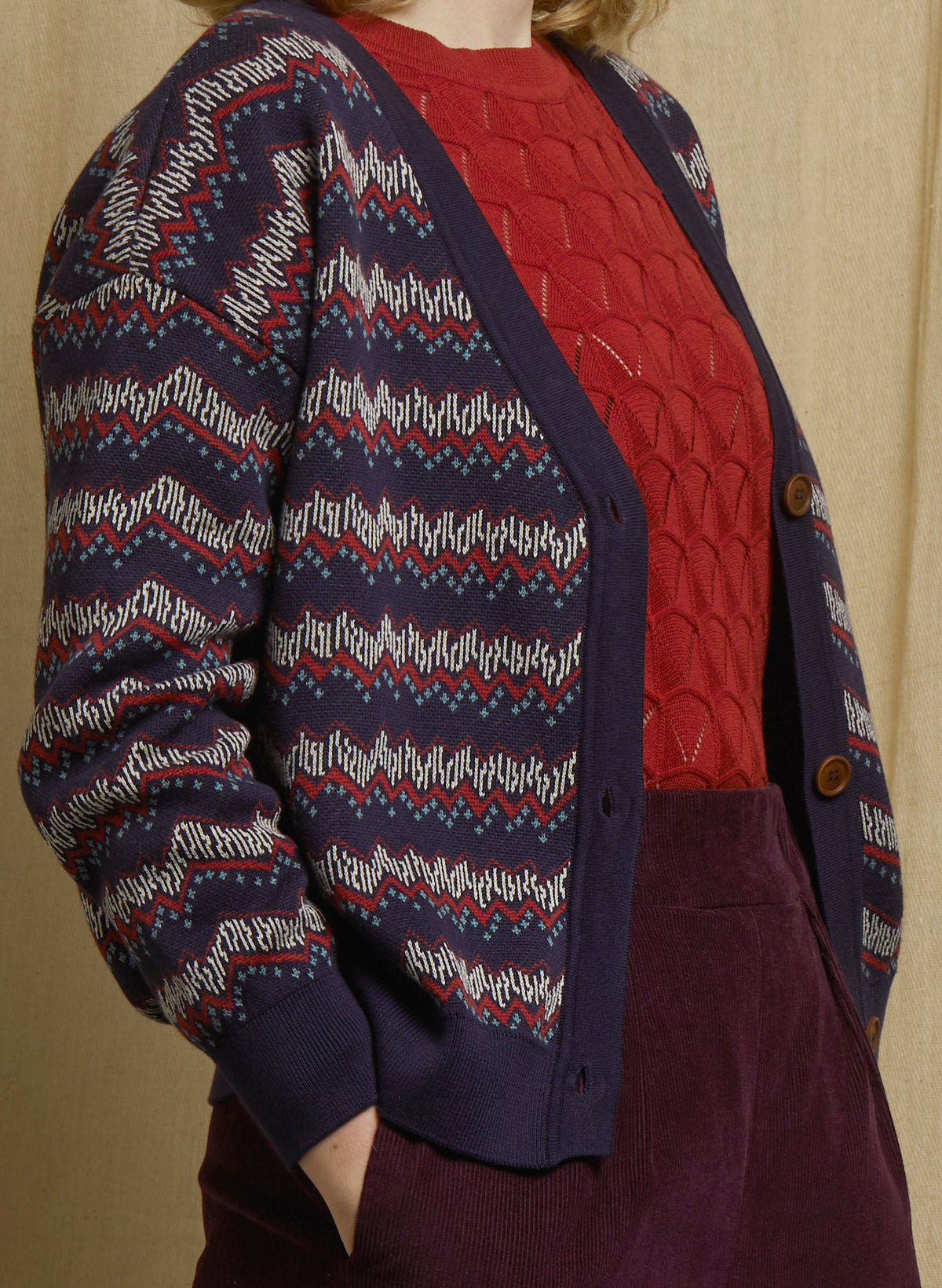 George - Navy Electric Comfy Cardigan
