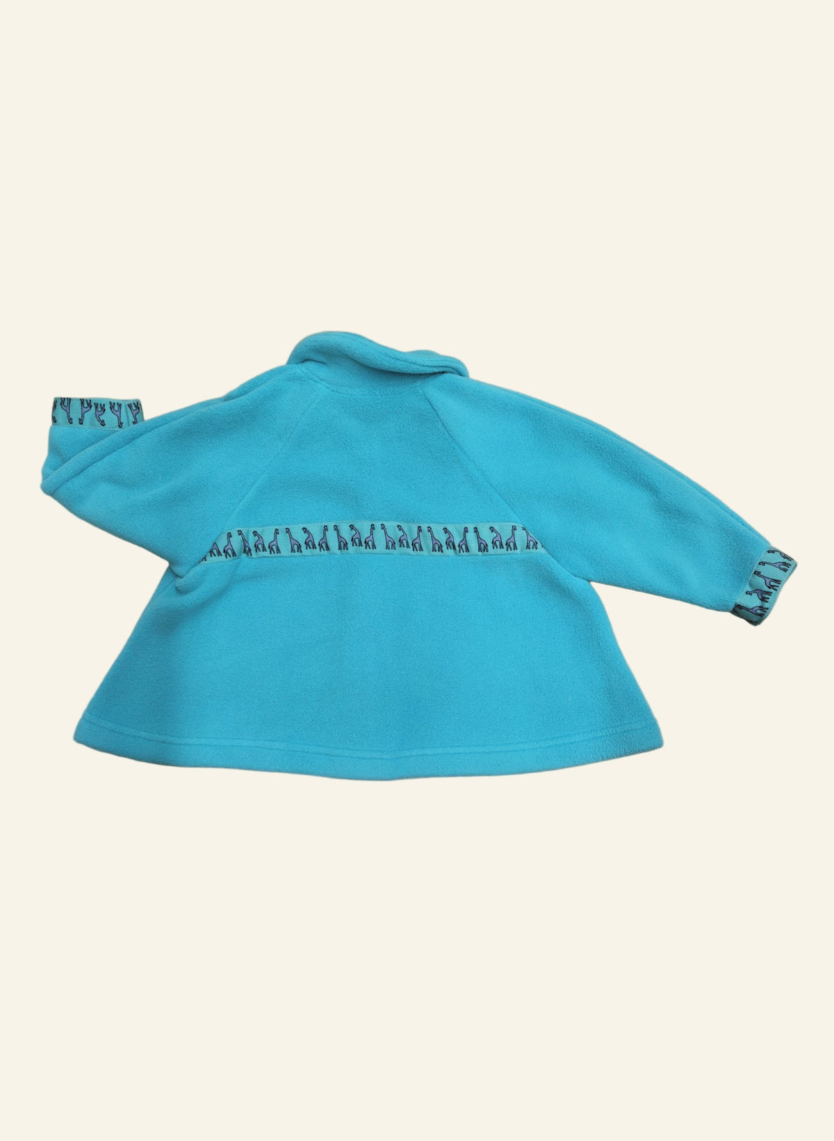 Turquoise Giraffe Swing Jacket