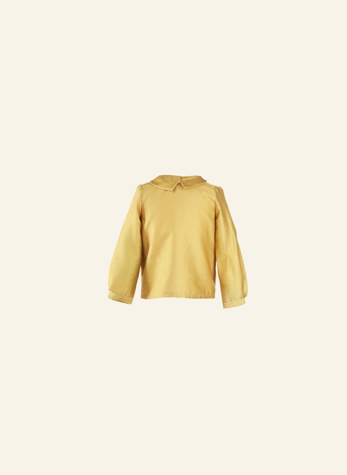 Edna Children's Blouse - Gold Cotton
