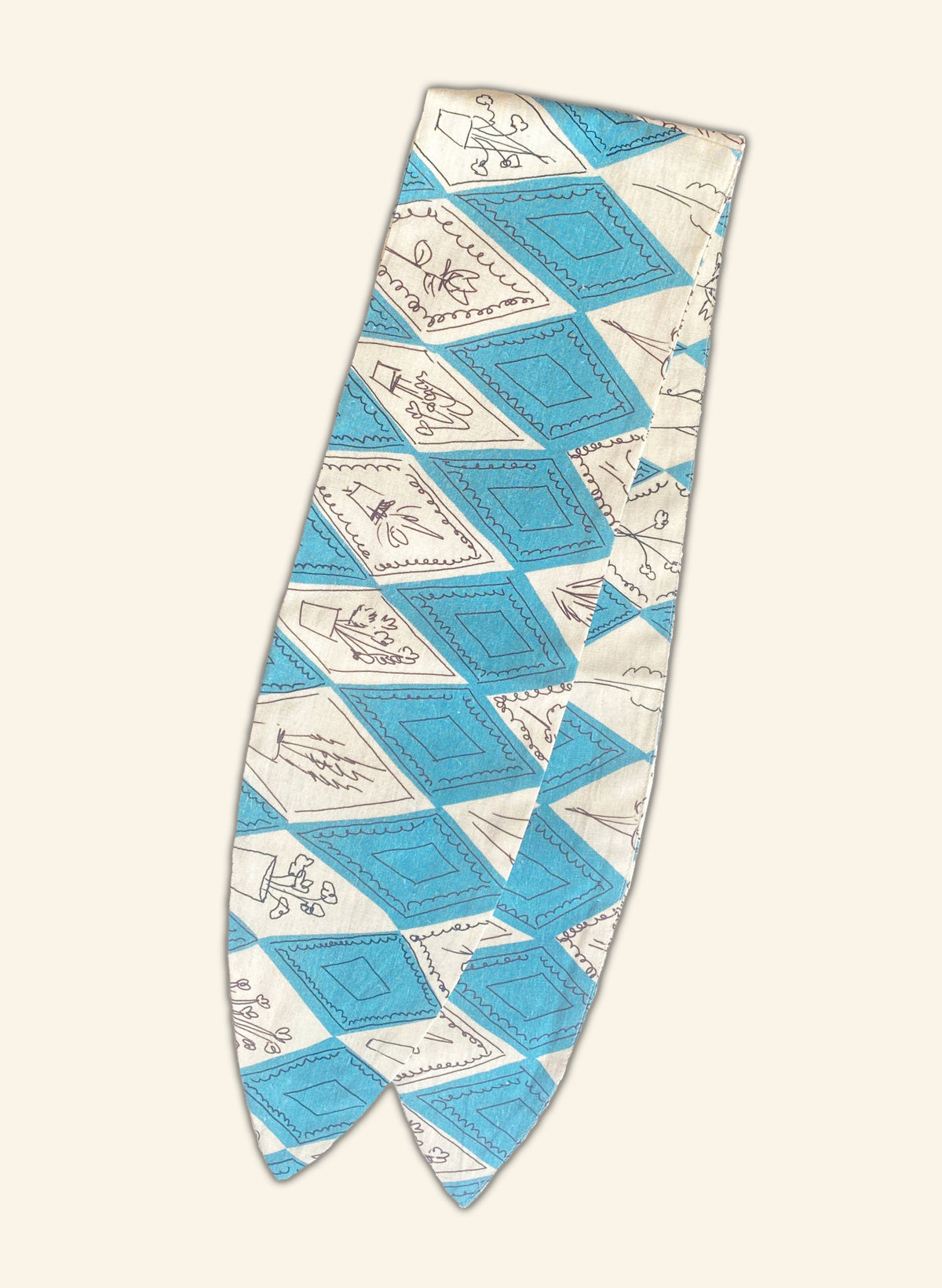 Hair Tie - Teal Diamond