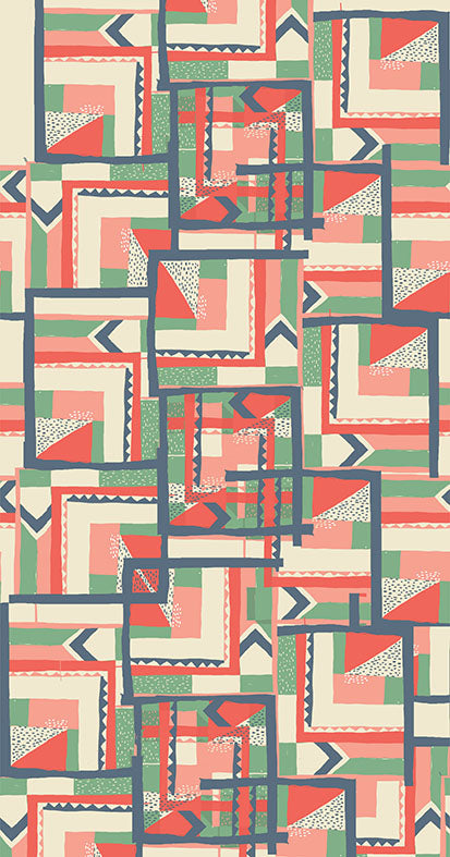 Mint Highwire - 50% Linen 50% cotton Fabric