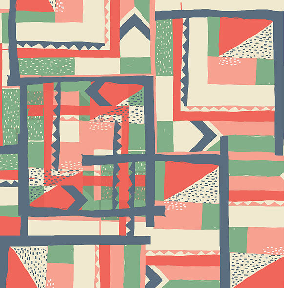 Mint Highwire - 50% Linen 50% cotton Fabric