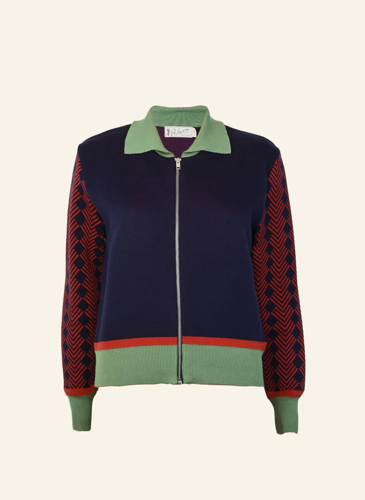 Kate - Navy Foxes Zip-Up