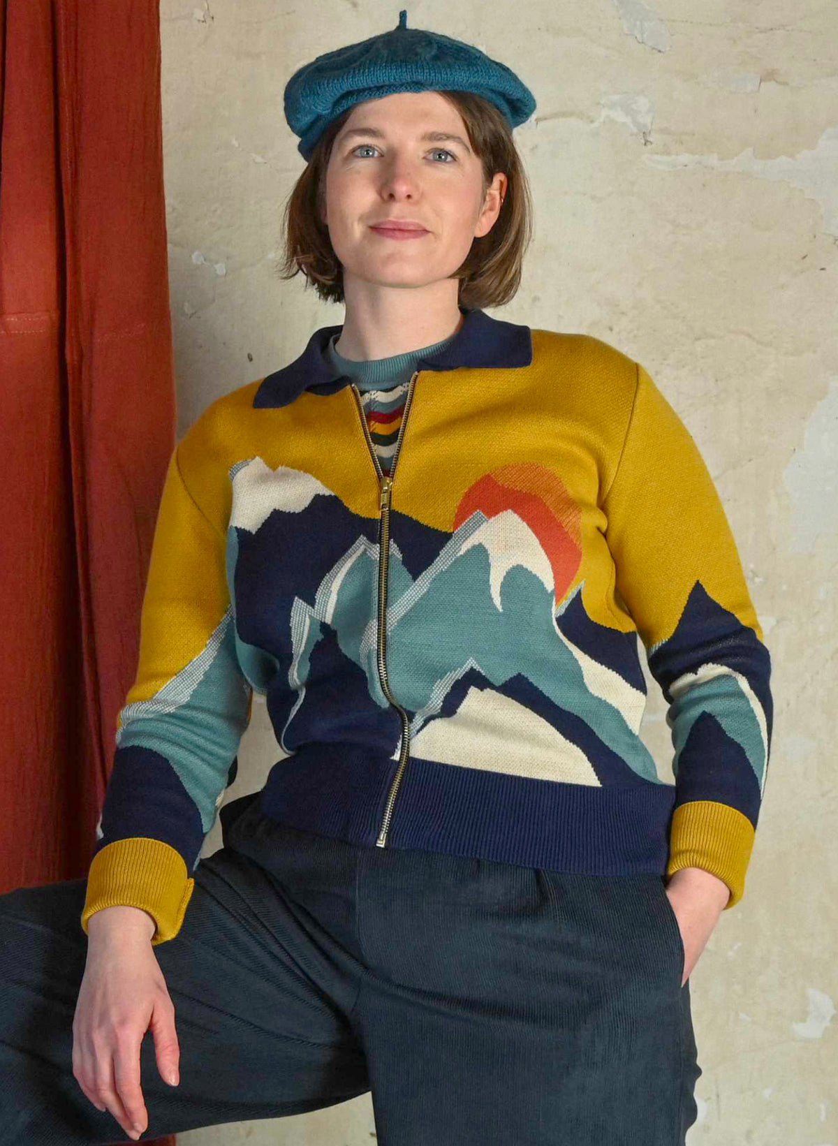 Kate - Mustard Peak Zip-Up