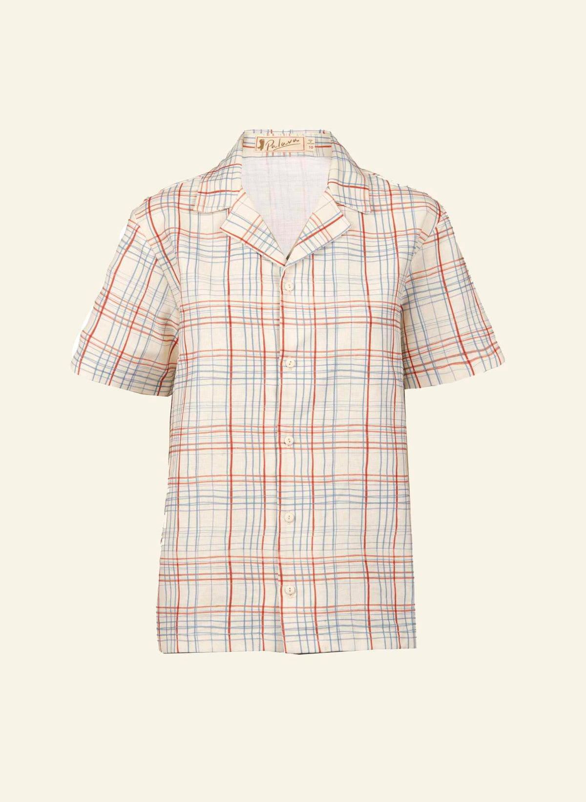 Kit Shirt - Cream Folk Check