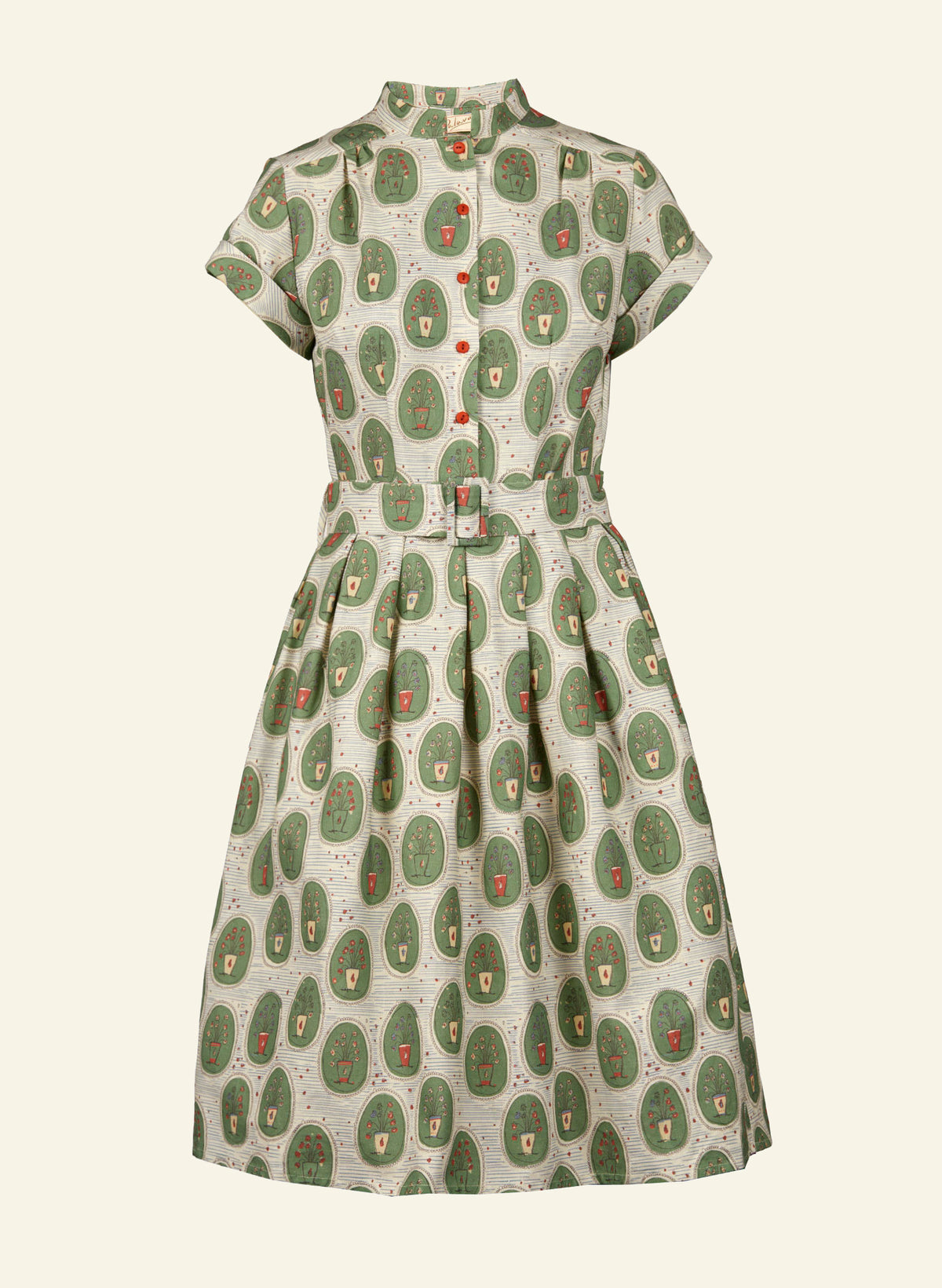 Louise Dress - Green Pot Plants