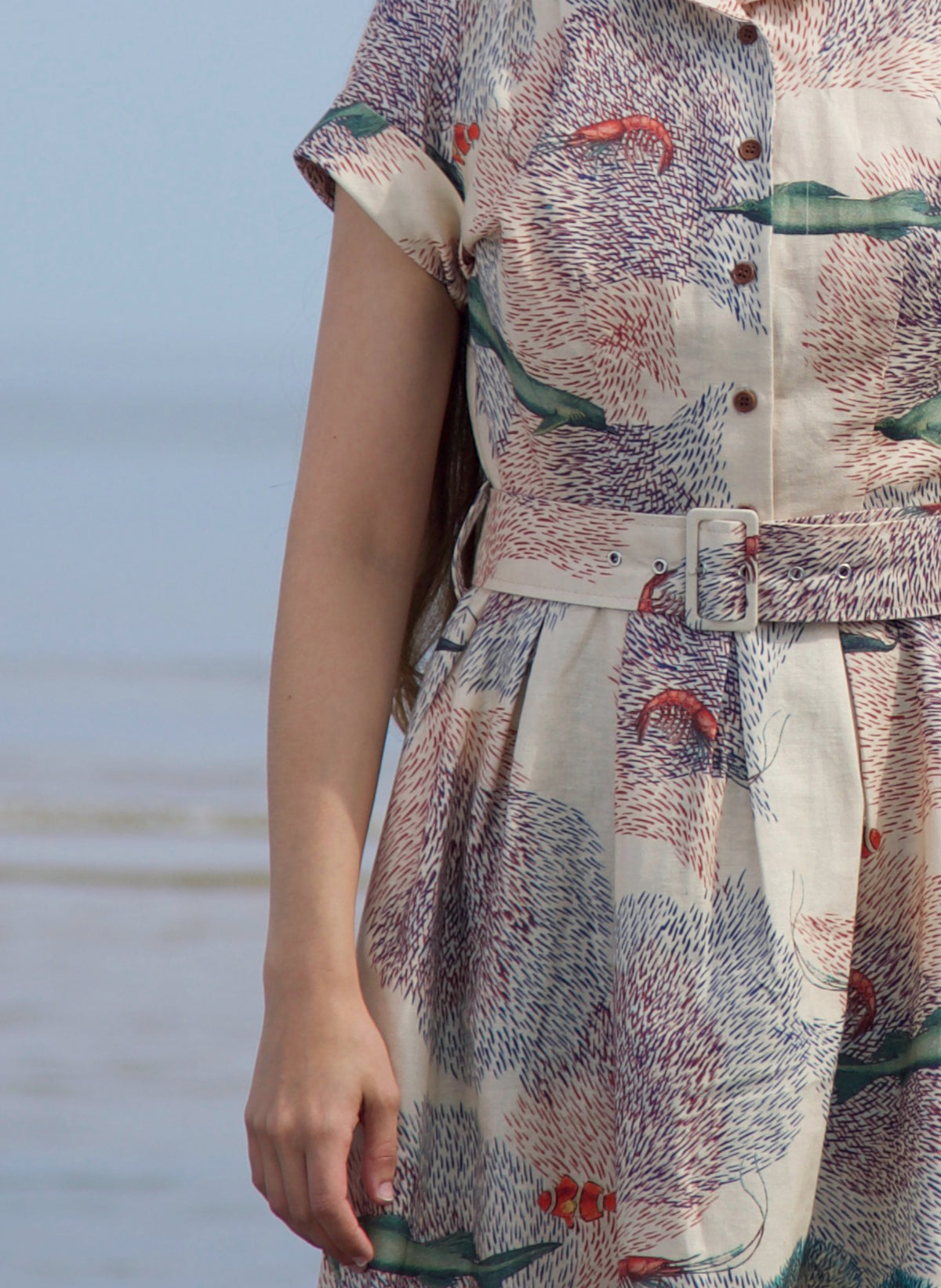 Louise Dress - Ivory Coastal Migration