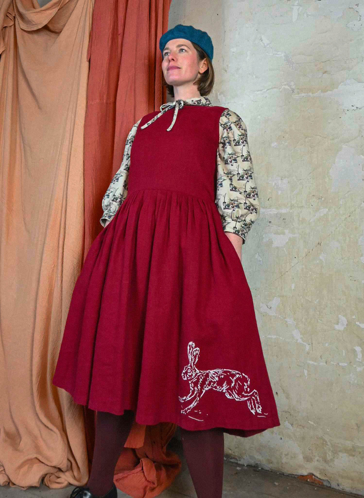 Mabel Dress - Berry Hare
