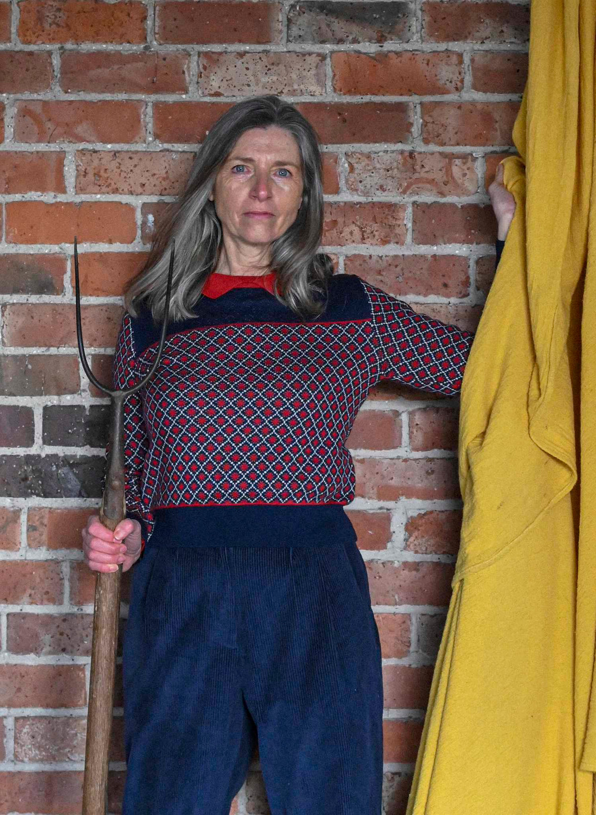 Thelma Trousers - Navy Corduroy