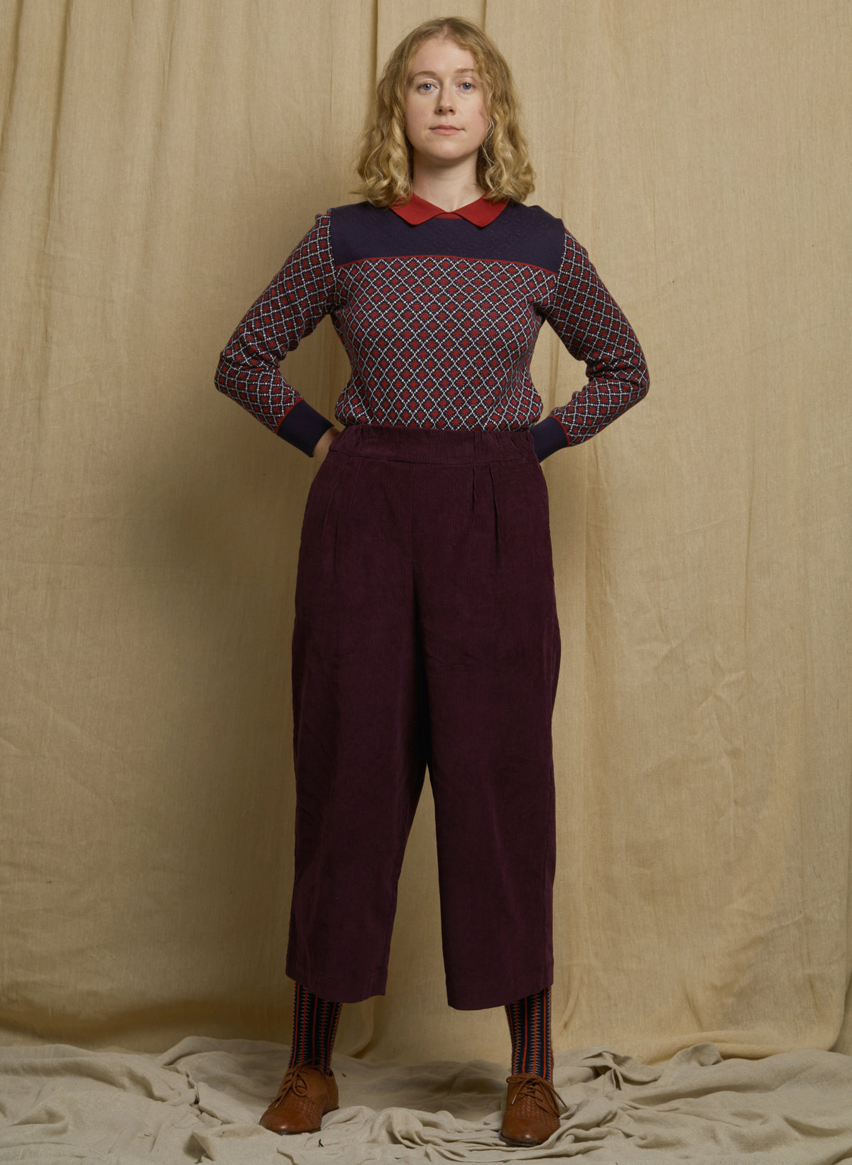 Nancy - Navy Tiles Top