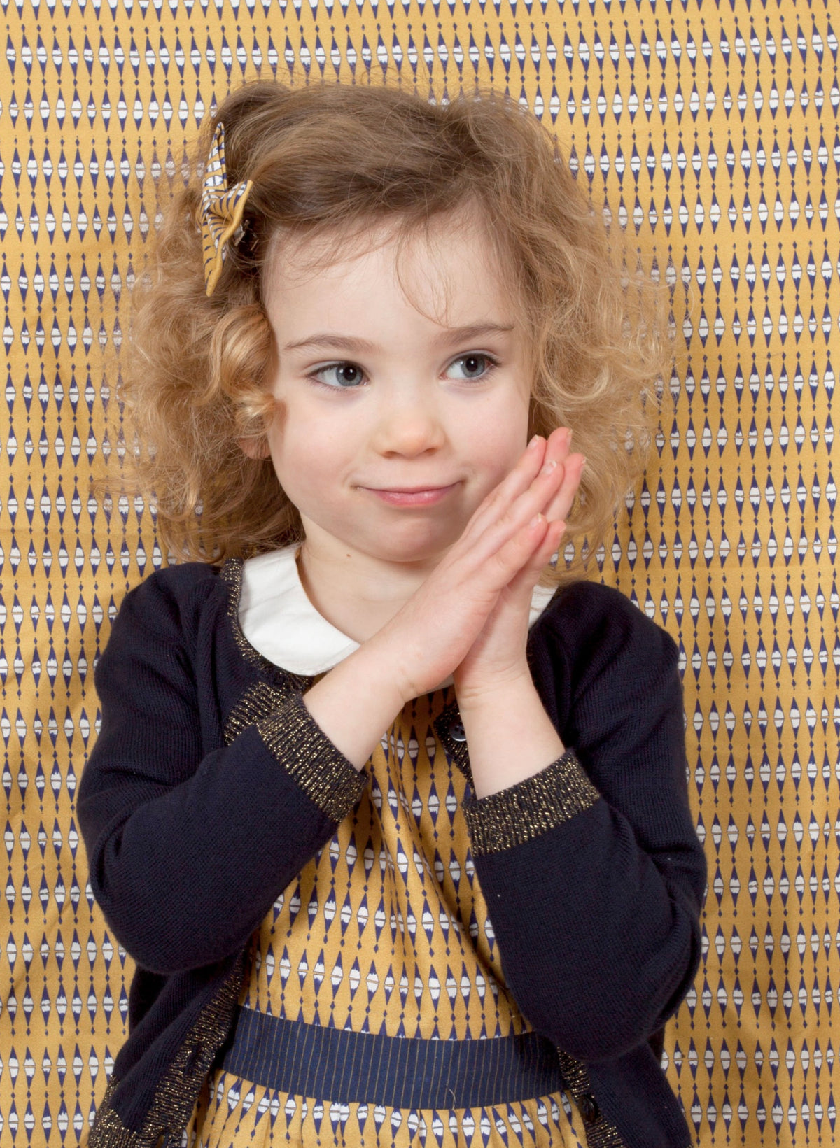 Children's Classic Cardigan - Sparkly Navy