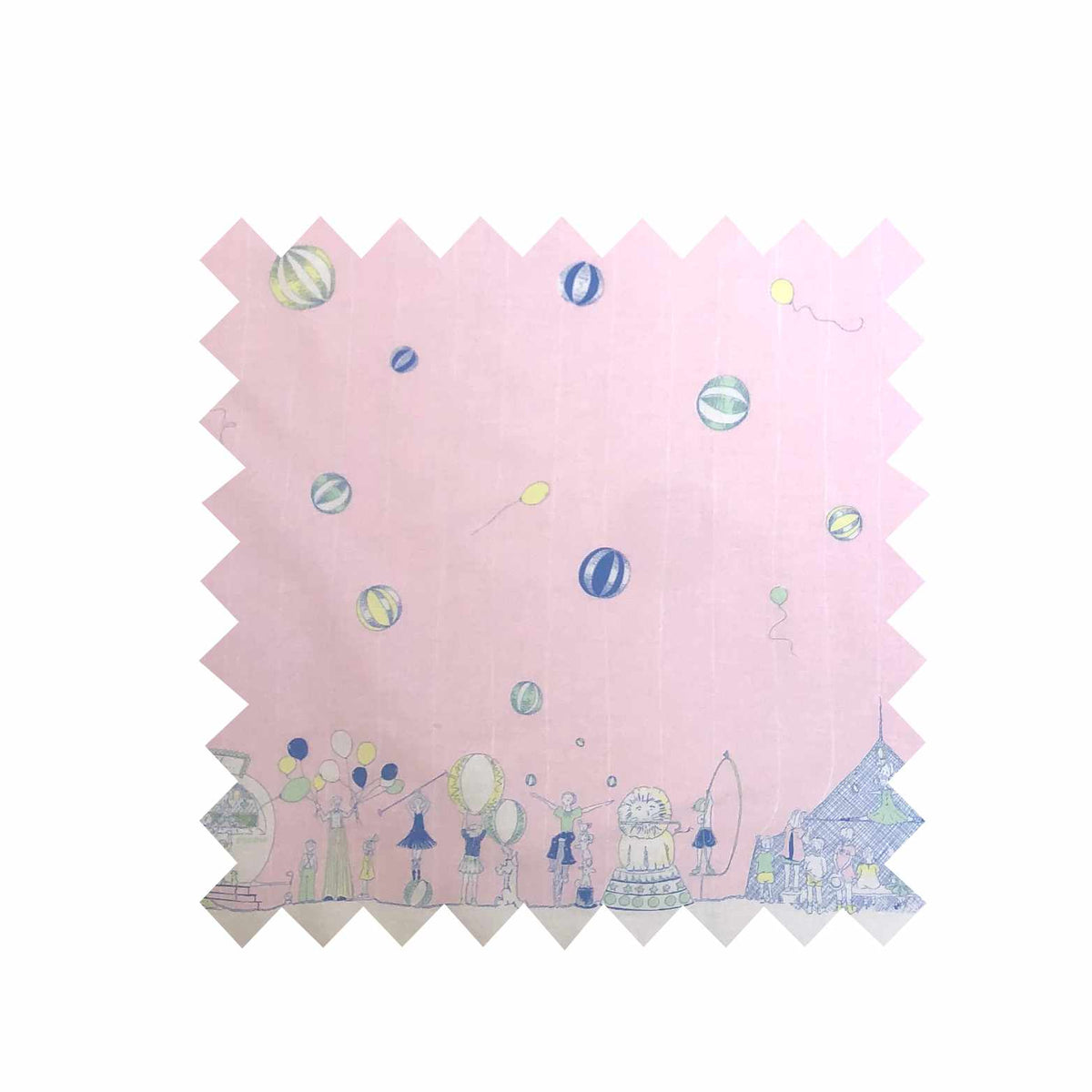 Seconds Circus Roll Up Roll Up - Pink - Cotton Fabric