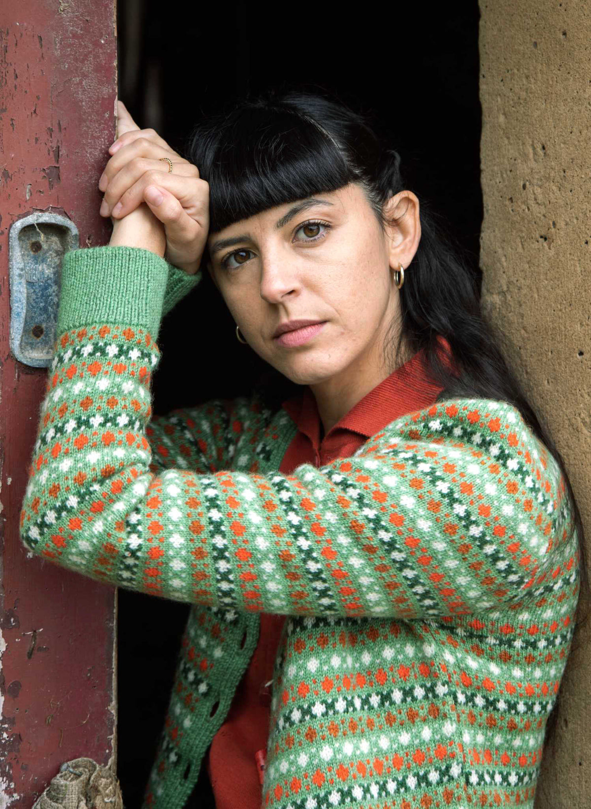 Heritage Cardigan - Popcorn Green