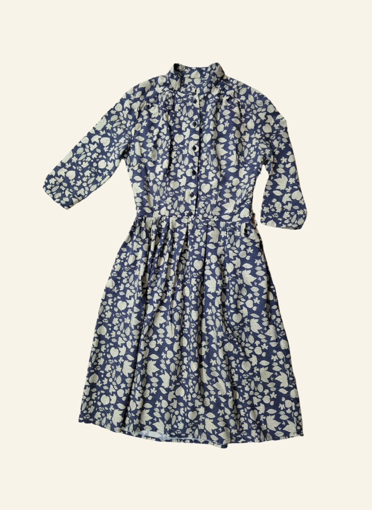 PRE LOVED - Cynthia Dress - Navy Autumn Leaves - Size 08