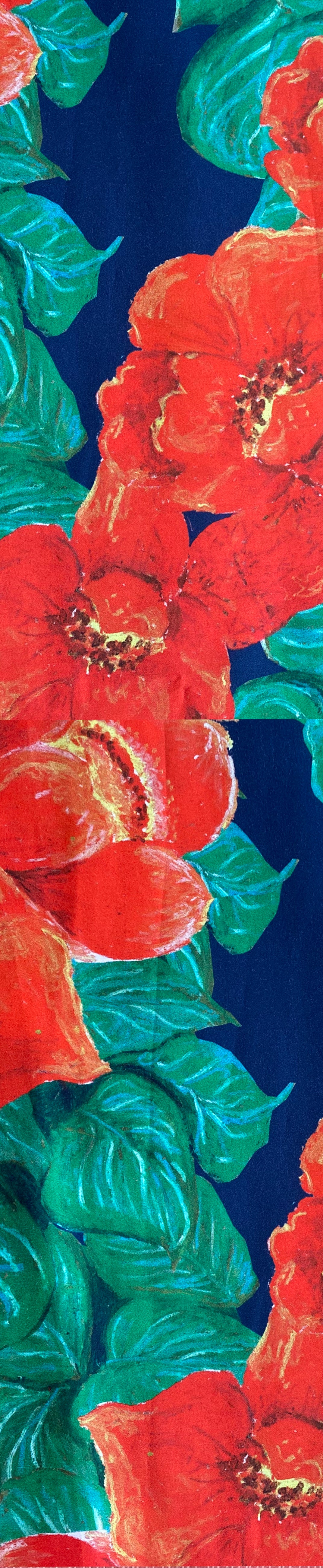 Remnant - 88x152cm - Red Camellia - Cotton Sateen