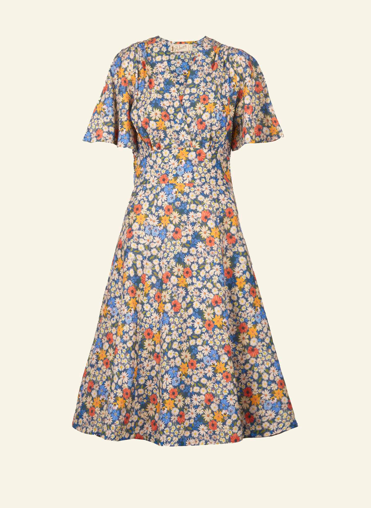 Rita Dress - Blue Ditsy Daisy