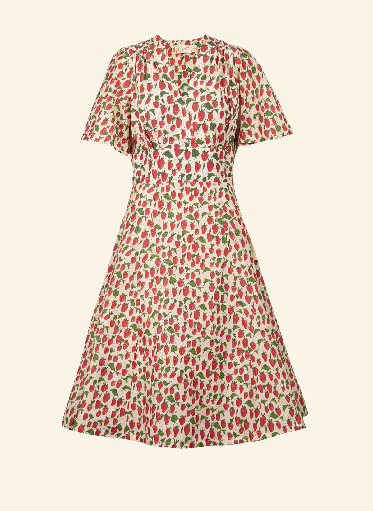 Rita Dress - Red Strawberries