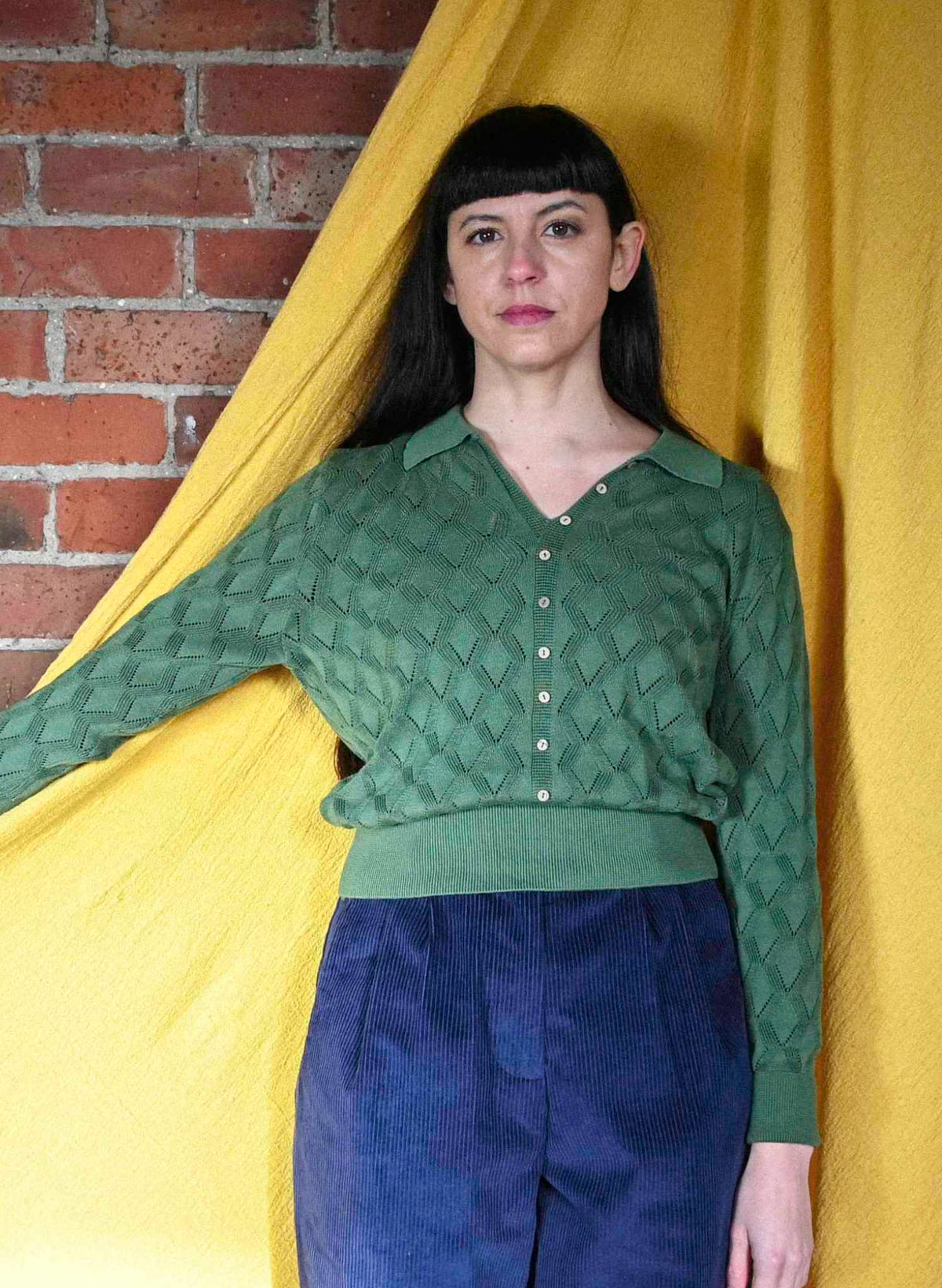 Thelma Trousers - Navy Corduroy