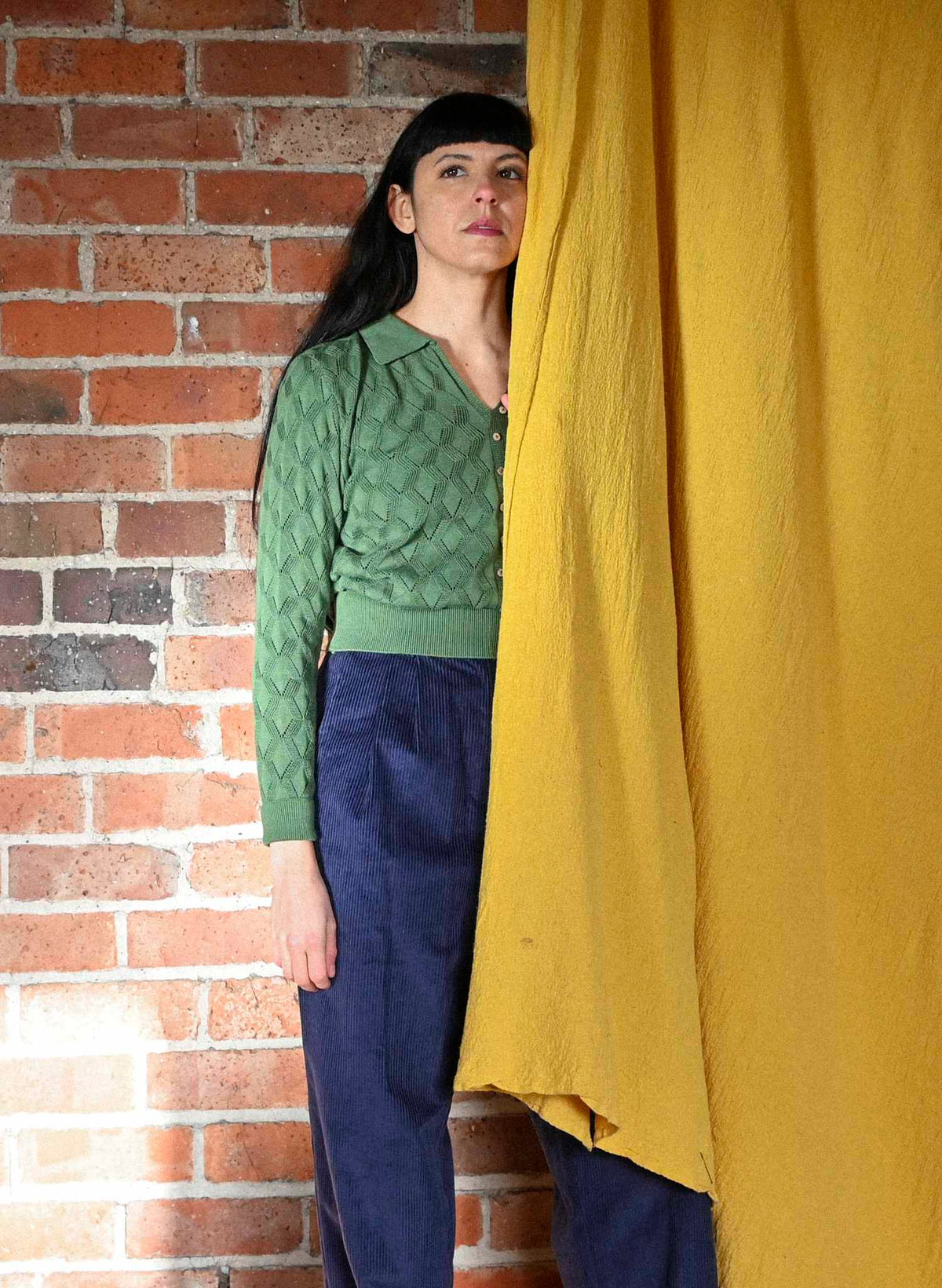 Thelma Trousers - Navy Corduroy