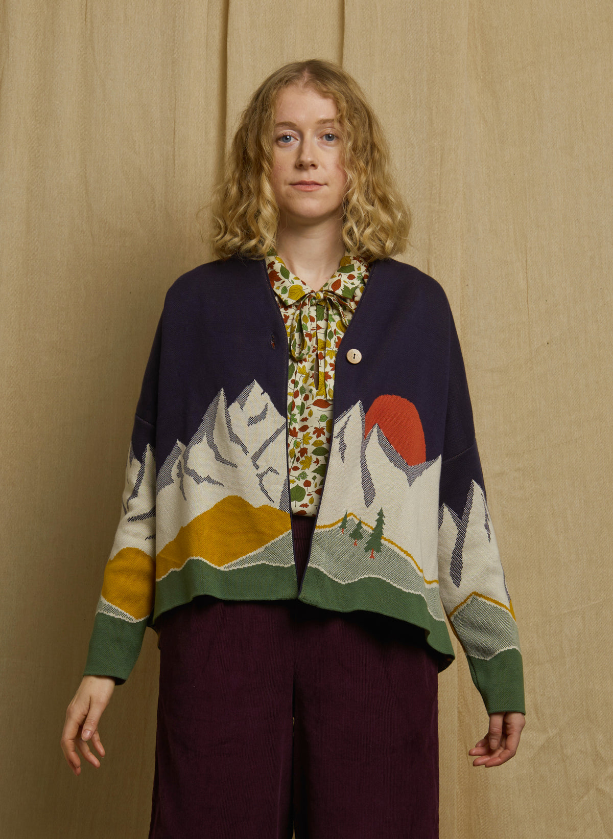Rosalind - Navy Alpine Kimono
