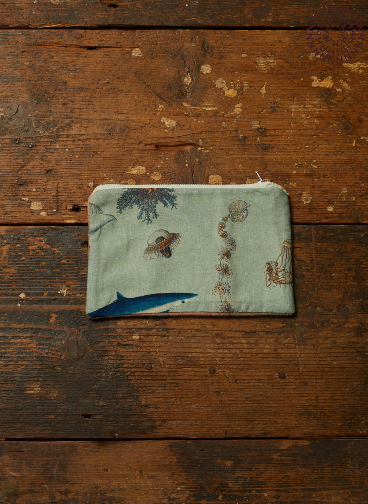 Zip Pouch- Small - Ocean Jellyfish