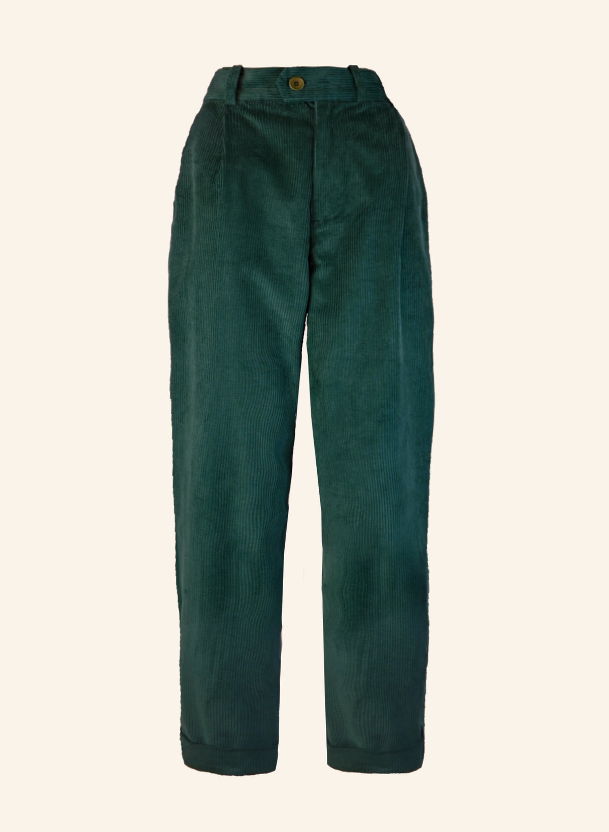 Thelma - Bottle Green Corduroy Trousers