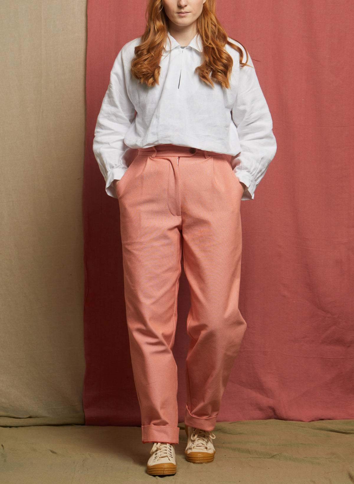 Thelma Trouser - Light Coral