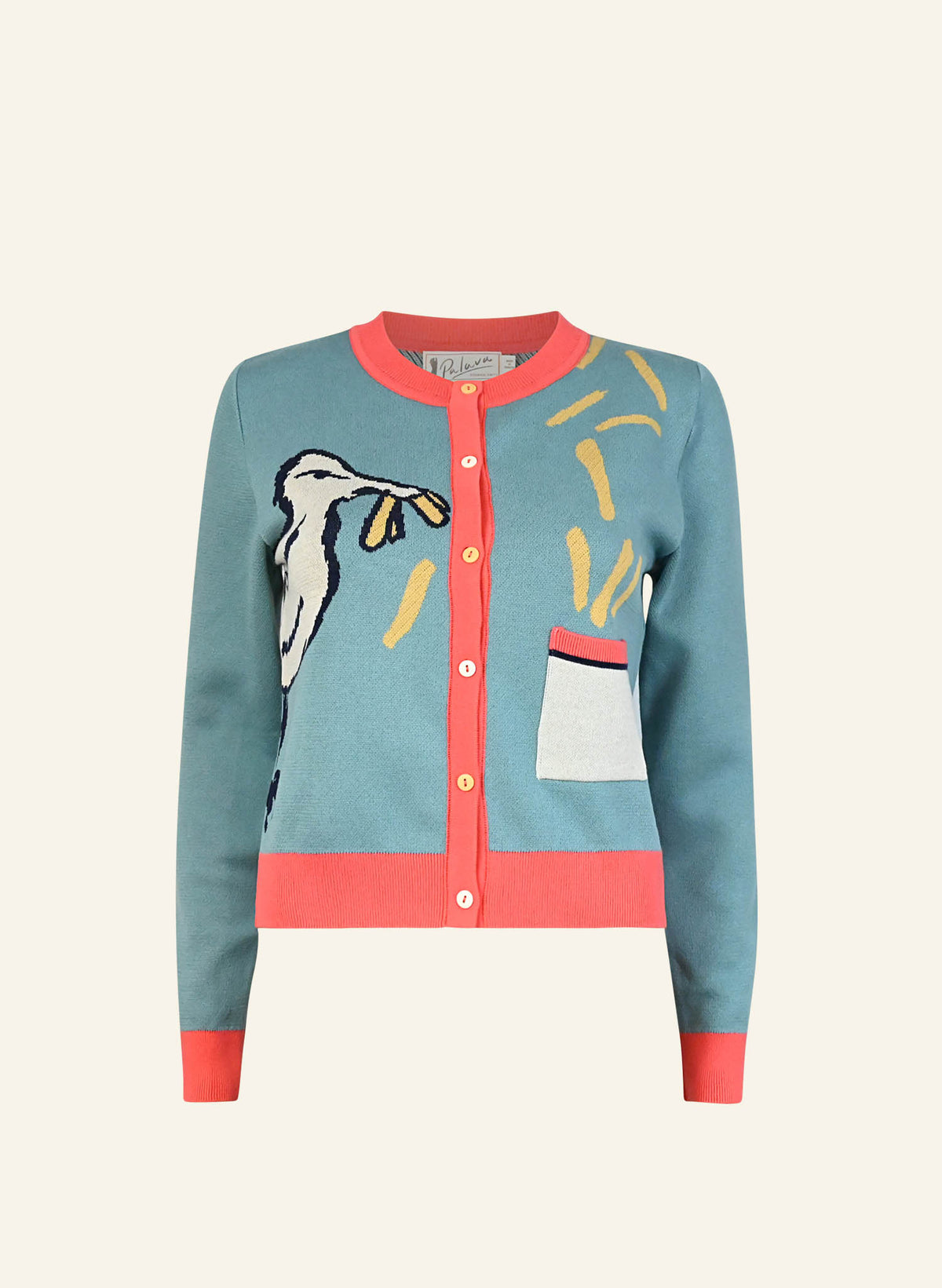 Vera Cardigan - Teal Chip Stealer