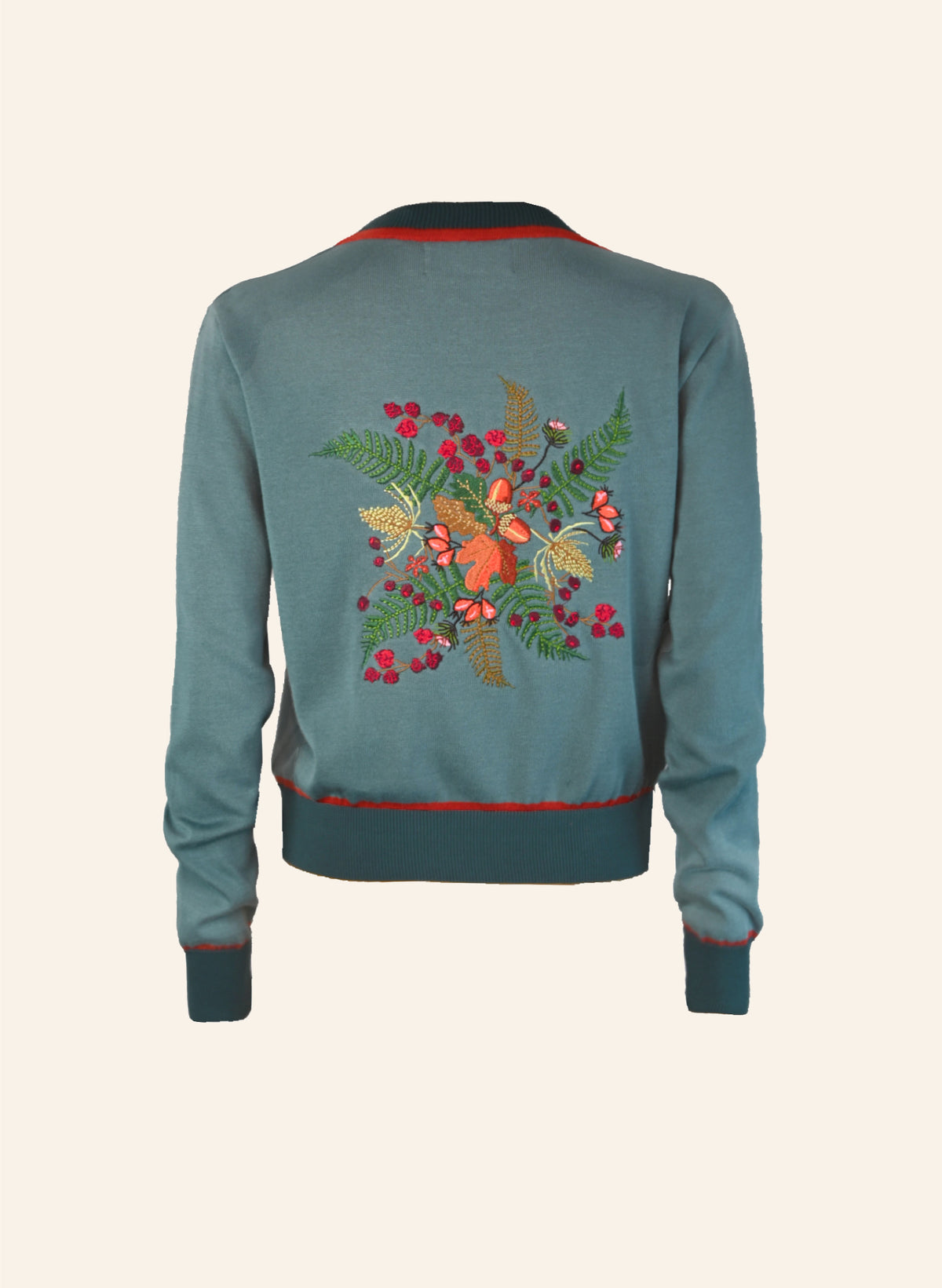 Vera - Mineral Blue Hedgerow Cardigan