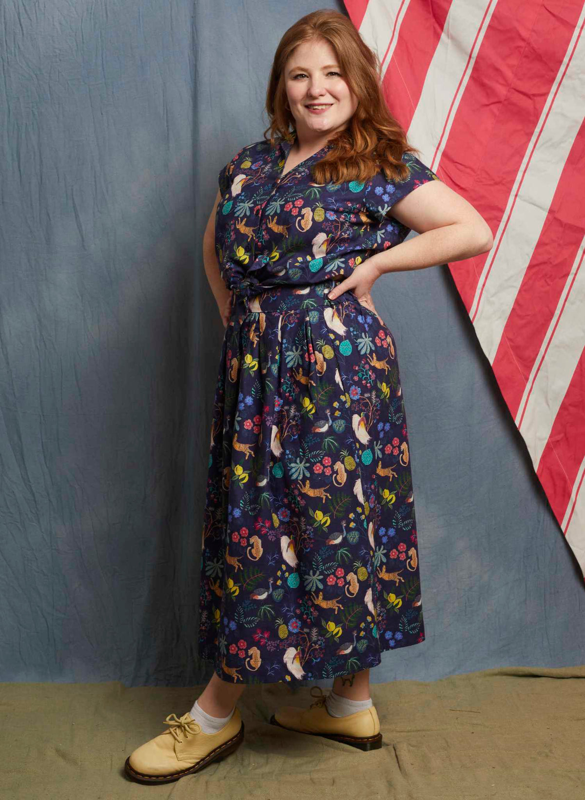 Florence Skirt - Navy Paradise Graden