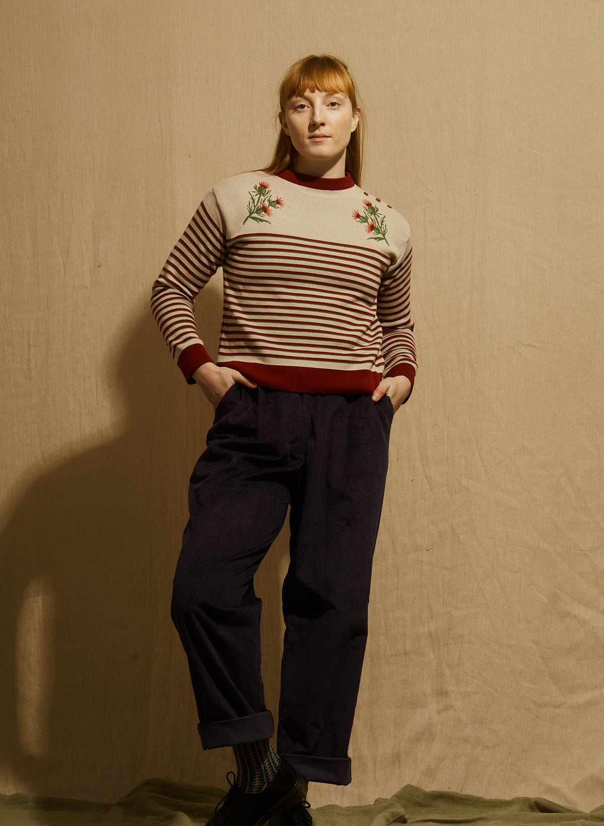 Joanna Top - Cream Thistle