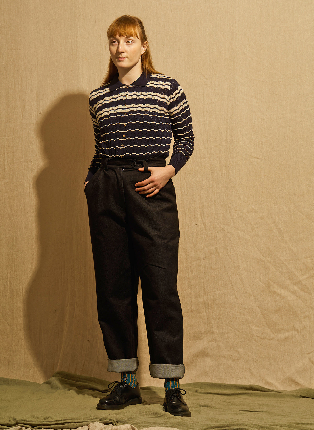Thelma Trousers - Dark Navy