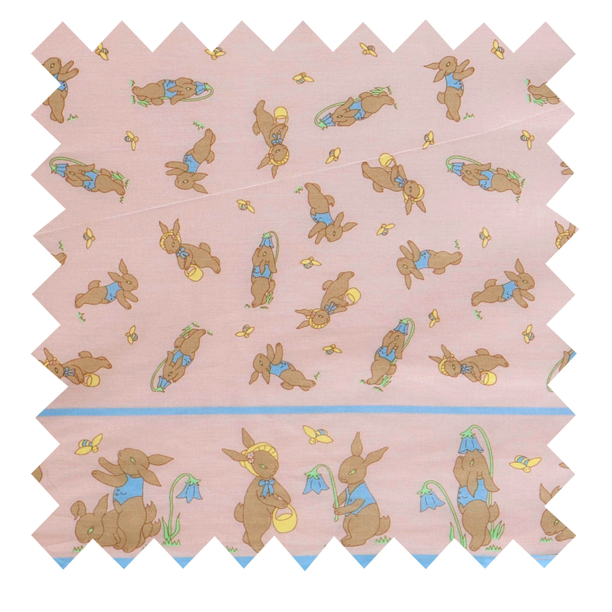 Remnant - 140cmx100cm - Pink Rabbit - Cotton