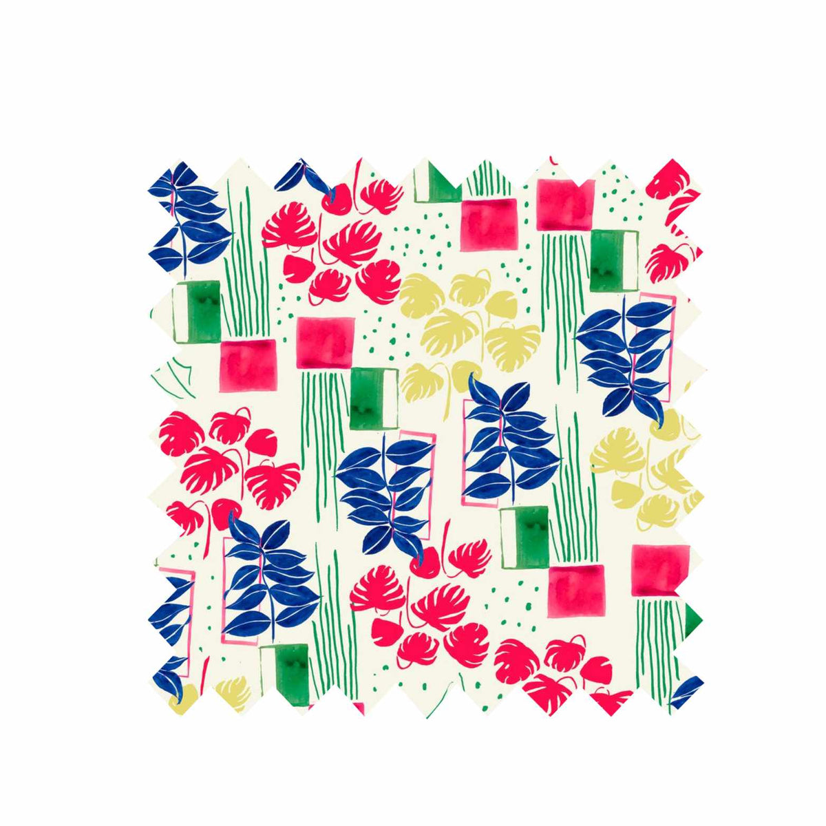 Remnant - 200cm x 150cm - Cacti - Cotton Twill - Fabric